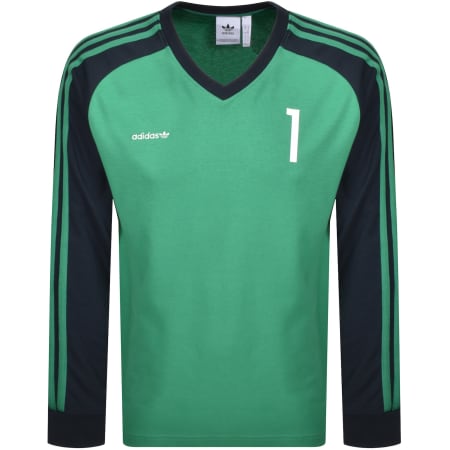 トップス ADIDAS ORIGINALS FOOTBALL CLASSIC TSHIRT adidas Originals Football Jersey T Shirt Green | Mainline Menswear us